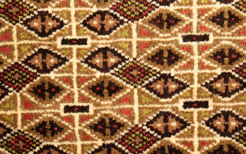 Turkaman Teppich 100 x 50 cm - mehrfarbig