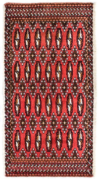 Tapis de couloir Tapis Turkaman - 100 x 50 cm - rouge