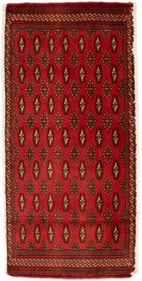 Tapis Turkaman - 130 x 60 cm - rouge