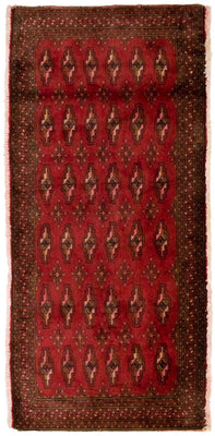 Turkaman Teppich 130 x 60 cm - rot