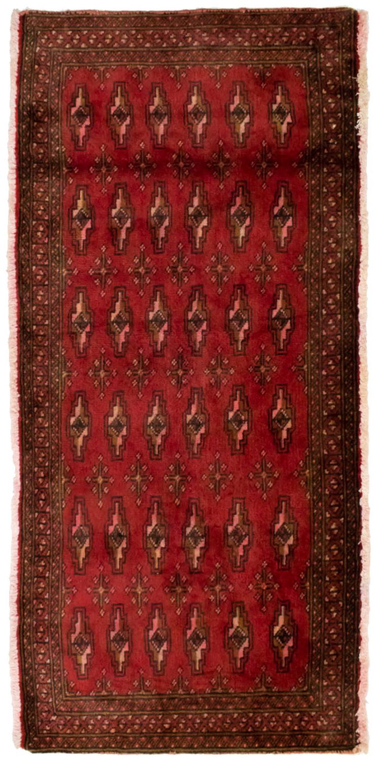 Turkaman Teppich 130 x 60 cm - rot