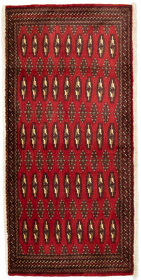Turkaman Teppich 130 x 60 cm - rot