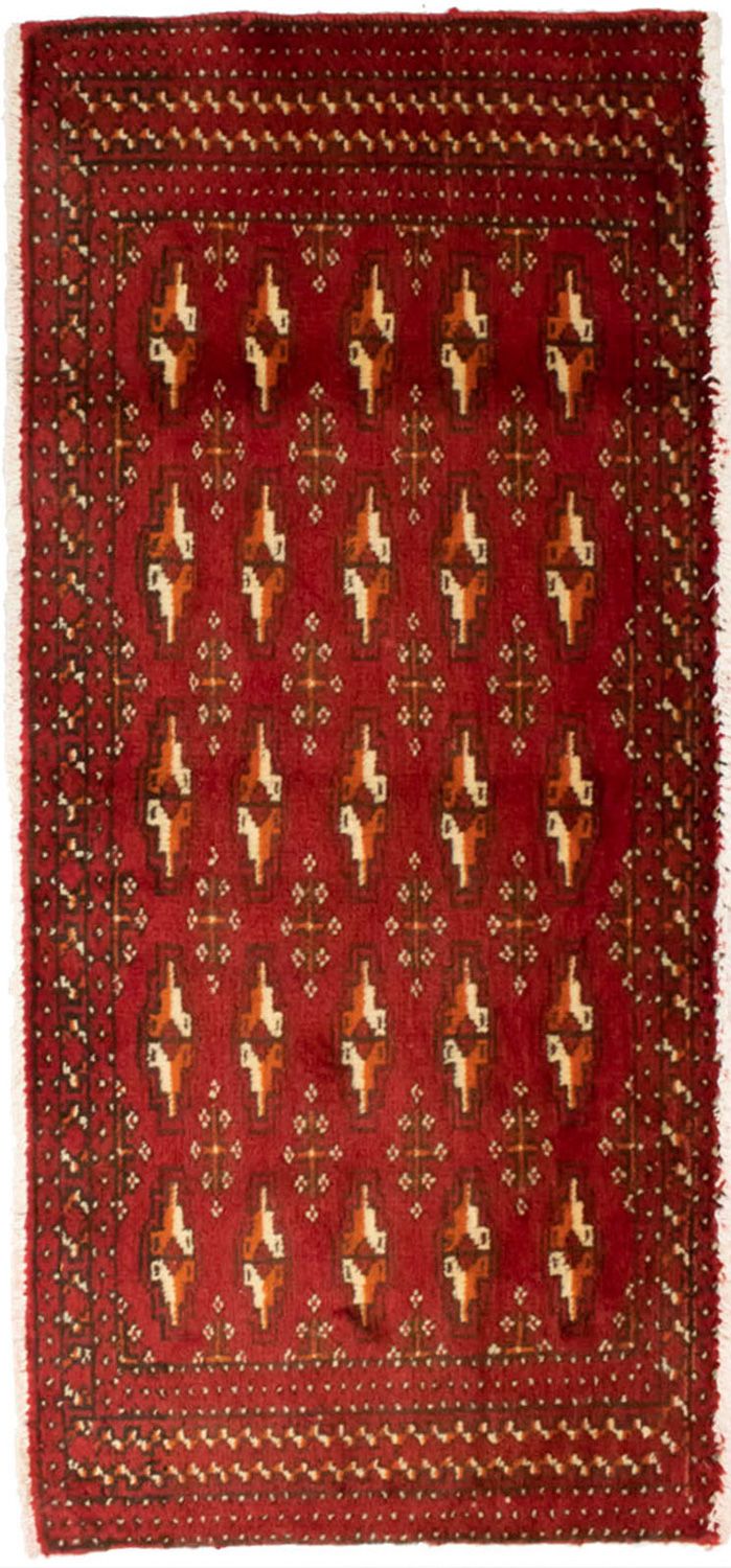 Tapis Turkaman - 130 x 60 cm - rouge