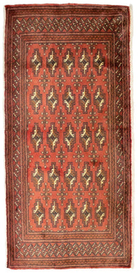 Tapis Turkaman - 130 x 60 cm - rouille