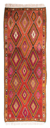 Kelim Teppich Old 130x330cm - mehrfarbig - Läufer / Mehrfarbig / 130 x 330 cm Läufer