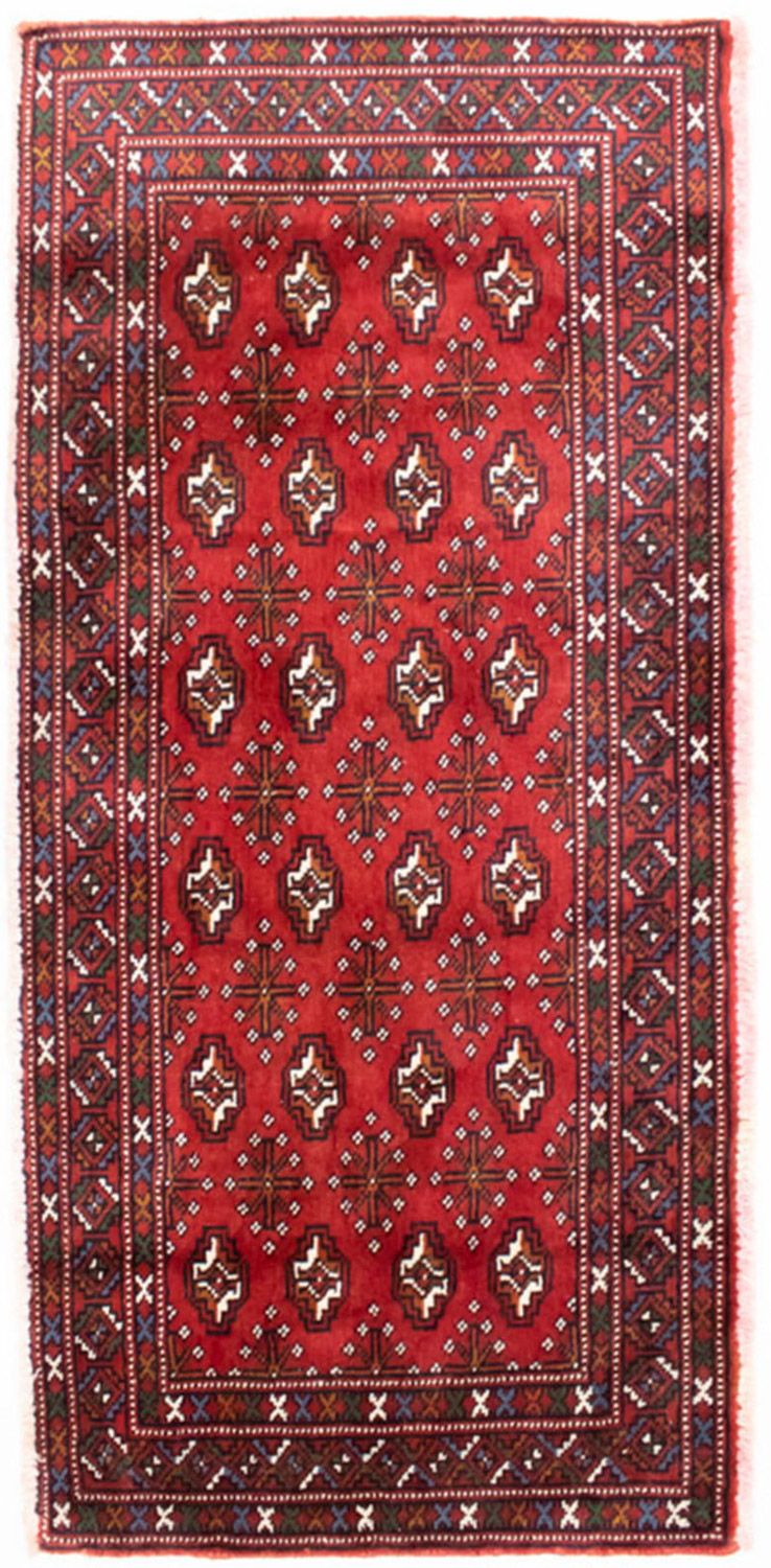 Turkaman Teppich 130 x 60 cm - rot