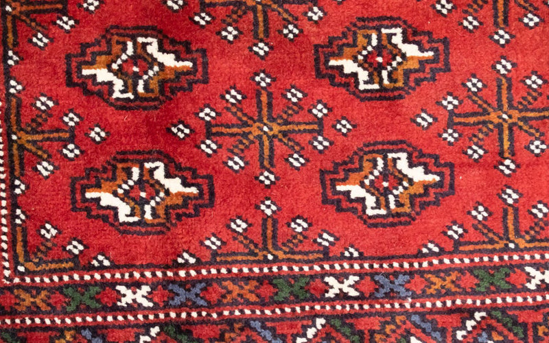 Turkaman Teppich 130 x 60 cm - rot