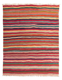 Tapis Kelim - Vieux - 190 x 145 cm - multicolore