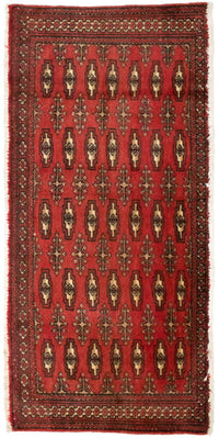 Tapis Turkaman - 130 x 60 cm - rouge