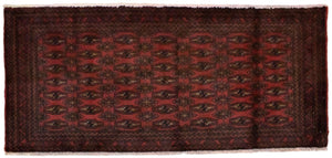 Turkaman Teppich 130 x 60 cm - rot