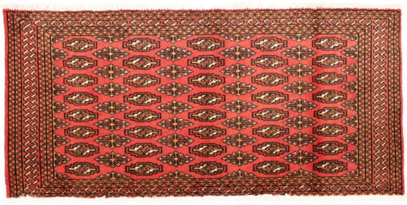 Turkaman Teppich 130 x 60 cm - rot