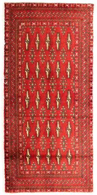 Turkaman Teppich 130 x 60 cm - rot