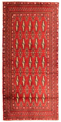 Tapis Turkaman - 130 x 60 cm - rouge