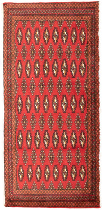 Tapis Turkaman - 130 x 60 cm - rouge