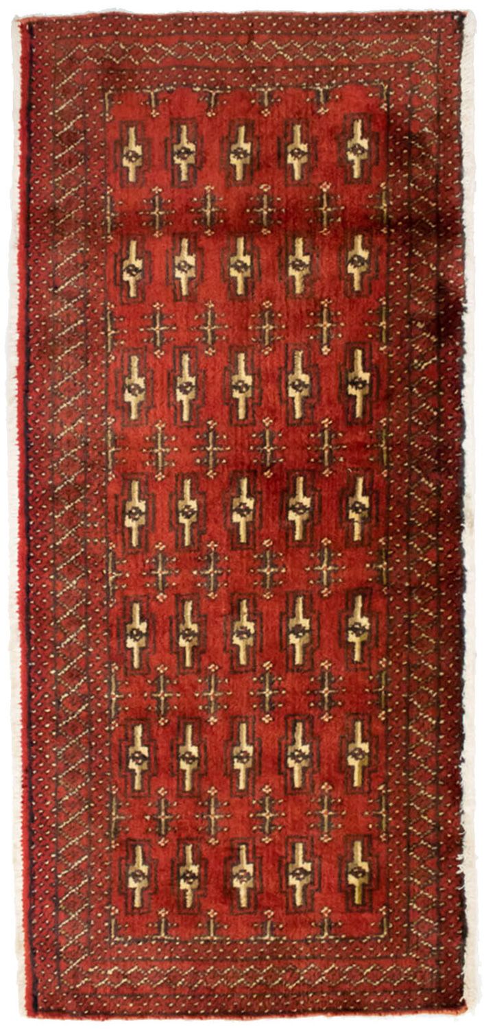 Turkaman Teppich 130 x 60 cm - rot