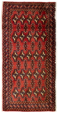 Tapis Turkaman - 130 x 60 cm - rouge