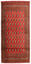 Tapis Turkaman 60x130cm - Tapis persan - Rectangle / Rouille / 60 x 130 cm Rectangle