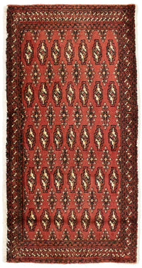 Tapis Turkaman - 130 x 60 cm - rouille
