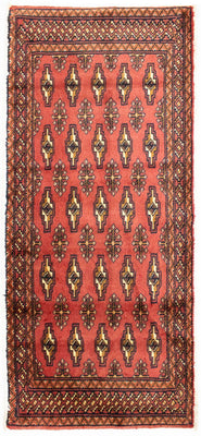 Turkaman Teppich 130 x 60 cm - rot