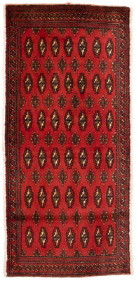 Turkaman Teppich 130 x 60 cm - rot