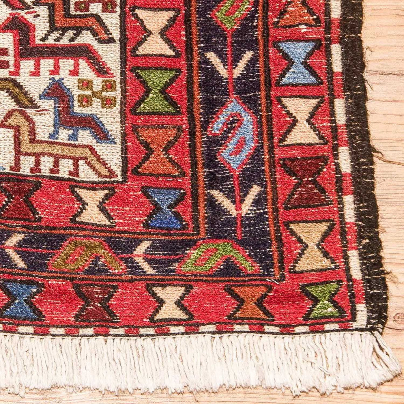 Kilim en soie Tapis 99x95cm