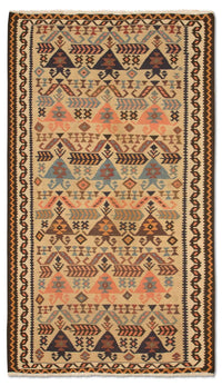 Tapis de couloir Tapis Kelim - Vieux - 195 x 108 cm - beige