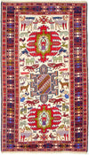 Kilim en soie Tapis 118x212cm - beige - Rectangle / Beige / 118 x 212 cm Rectangle