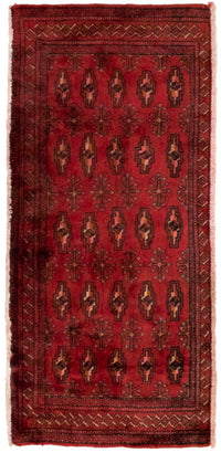 Tapis Turkaman - 130 x 60 cm - rouge
