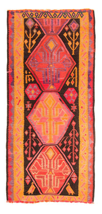 Tapis de couloir Tapis Kelim - Vieux - 305 x 160 cm - multicolore