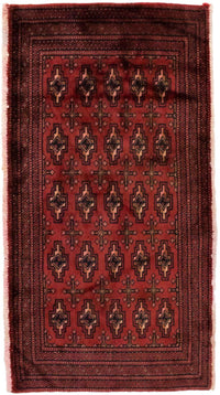Tapis Turkaman - 130 x 60 cm - rouge