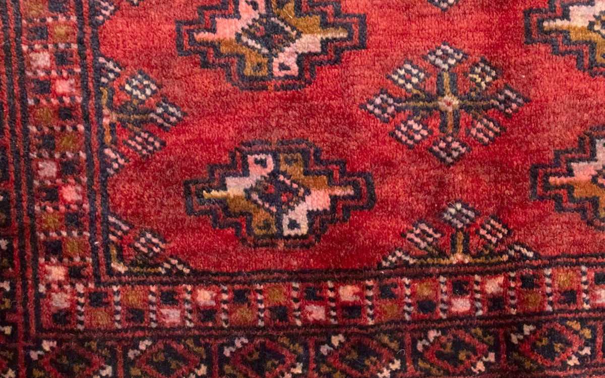 Turkaman Teppich 130 x 60 cm - rot