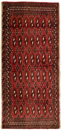 Tapis Turkaman - 130 x 60 cm - rouge
