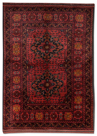Tapis afghan - Kunduz - 138 x 96 cm - rouge