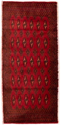 Turkaman Teppich 130 x 60 cm - rot