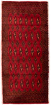 Tapis Turkaman 60x130cm - Tapis persan - rouge - Rectangle / Rouge / 60 x 130 cm Rectangle