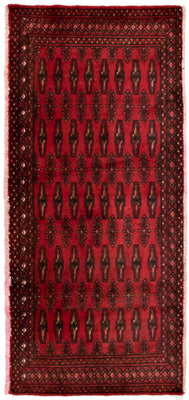 Turkaman Teppich 130 x 60 cm - rot