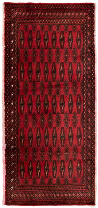 Tapis Turkaman - 130 x 60 cm - rouge