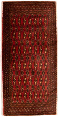 Tapis Turkaman - 130 x 60 cm - rouge