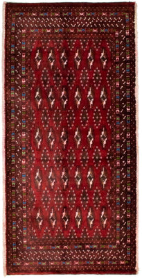 Turkaman Teppich 130 x 60 cm - rot