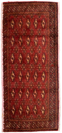 Tapis Turkaman - 130 x 60 cm - rouge
