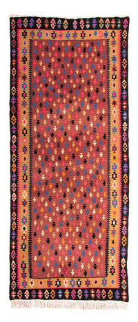 Tapis de couloir Tapis Kelim - Vieux - 330 x 145 cm - multicolore