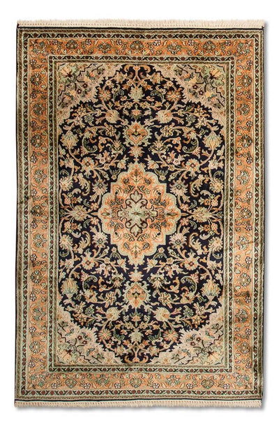 Seta del Kashmir Tappeto 95x156cm - Tappeto orientale