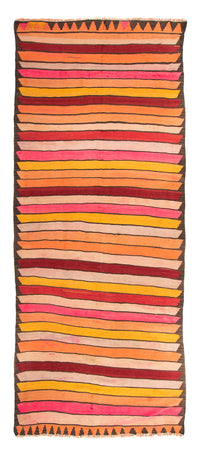 Tapis de couloir Tapis Kelim - Vieux - 370 x 160 cm - multicolore