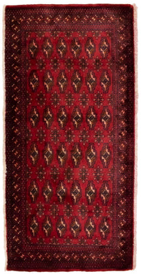 Turkaman Teppich 130 x 60 cm - rot