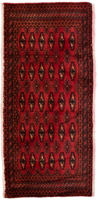 Turkaman Teppich 130 x 60 cm - rot