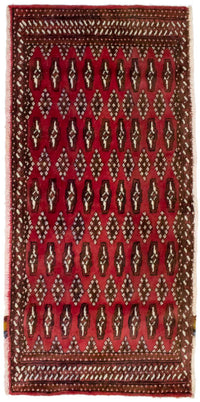 Tapis Turkaman - 130 x 60 cm - rouge