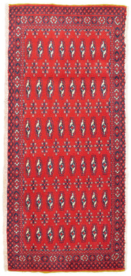Turkaman Teppich 130 x 60 cm - rot