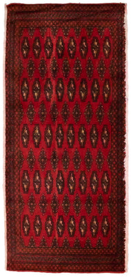 Turkaman Teppich 130 x 60 cm - rot