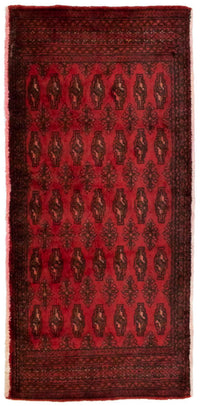 Tapis Turkaman - 130 x 60 cm - rouge