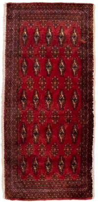 Tapis Turkaman - 130 x 60 cm - rouge